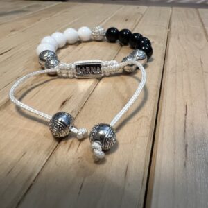 Alternative view of Браслет из натурального агата и серебра Karma Jewels KJ-105